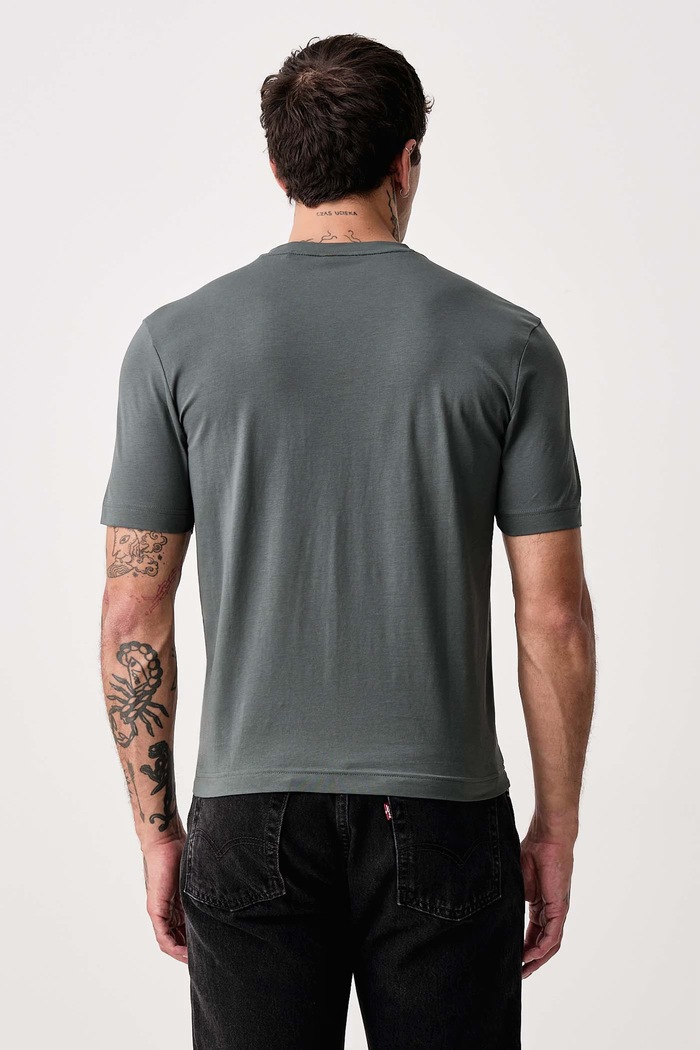 Odzież BOSS Orange T-shirt męski z bawełną TChup 50473278 zielony