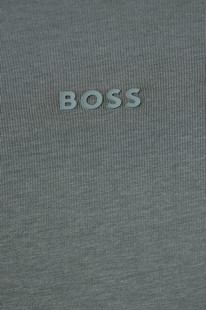 T-shirt męski z bawełną TChup BOSS Orange zielony 50473278