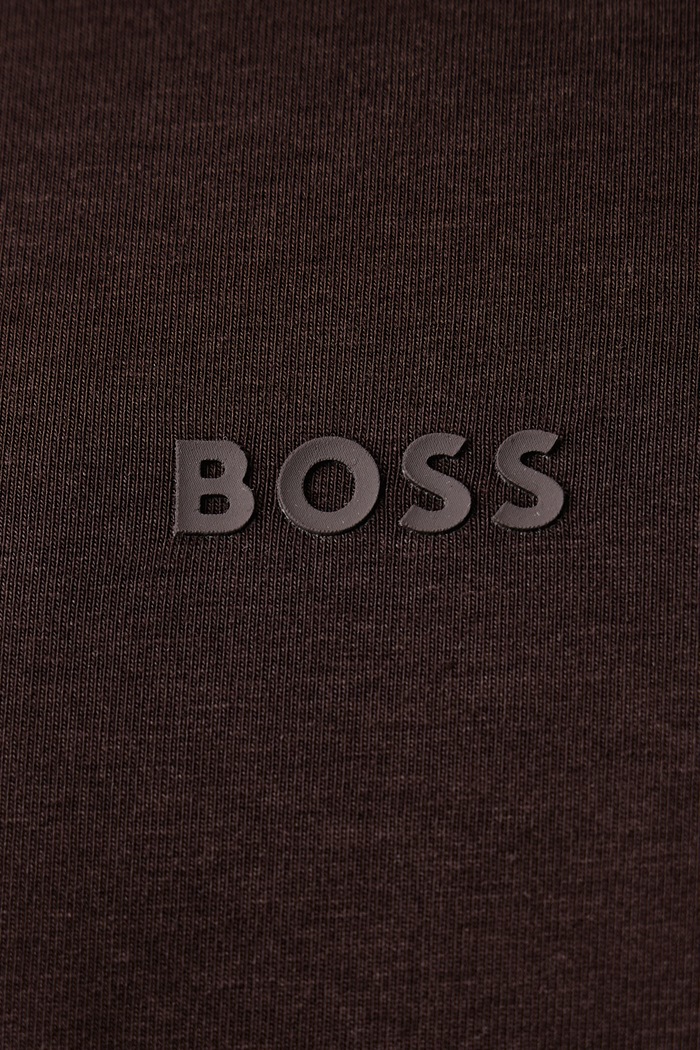 T-shirt męski z bawełną TChup BOSS Orange brązowy 50473278