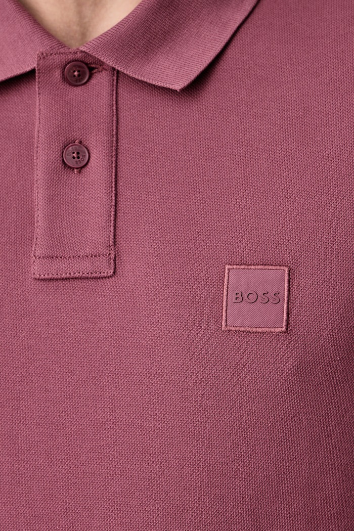 T-shirt męski z bawełną TChup BOSS Orange szary 50473278