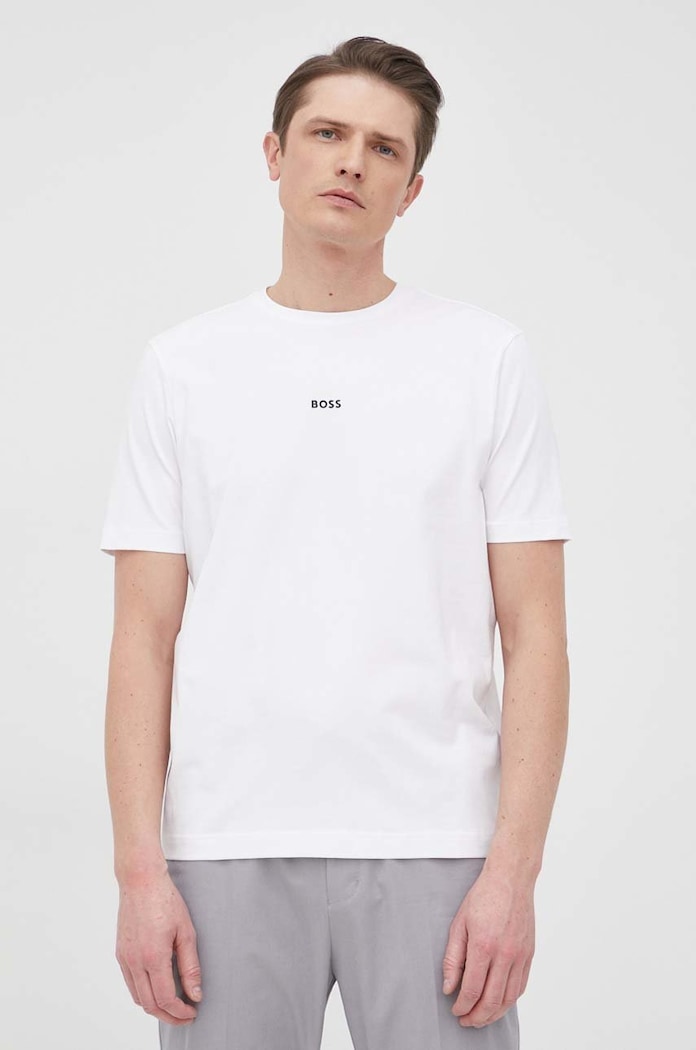 BOSS Orange t-shirt ανδρικό με βαμβάκι TChup λευκό 50473278