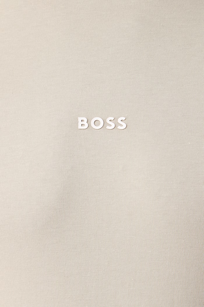 Лонгслив для мужчин из хлопка с эластаном TChark BOSS Orange бежевый 50473286
