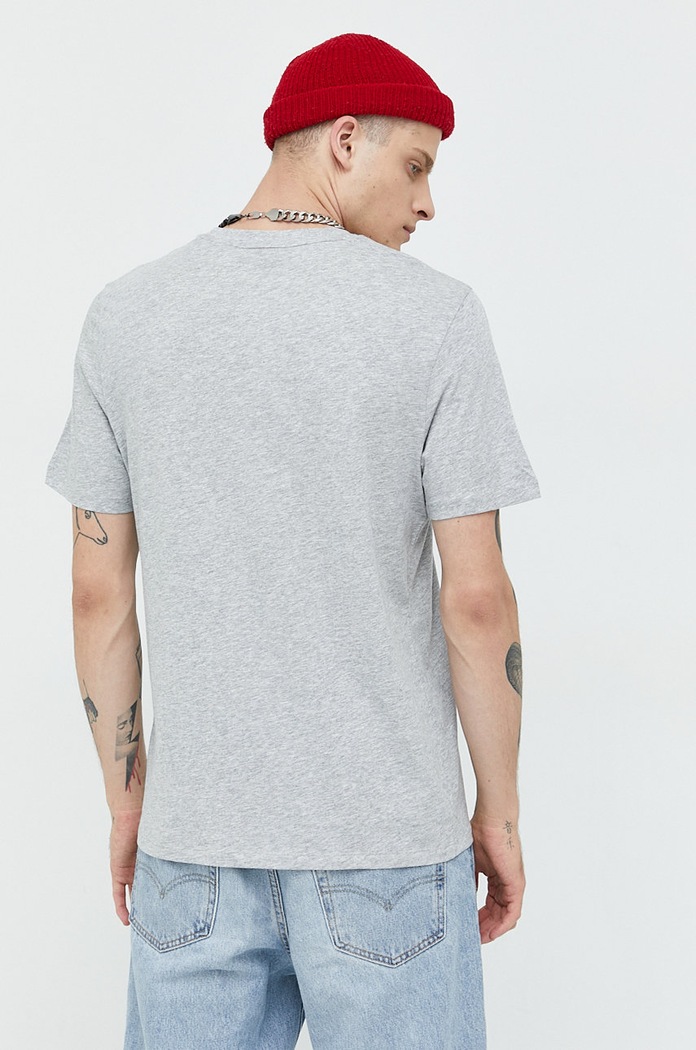 Odzież HUGO T-shirt męski bawełniany Dero222 50466158 szary