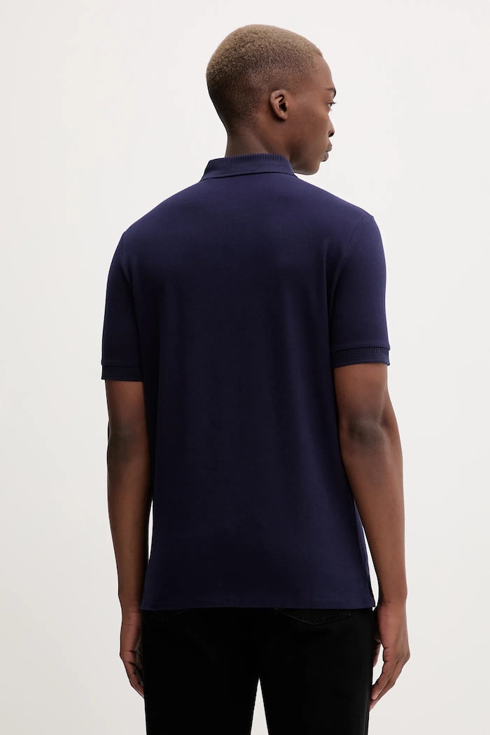 Одежда Хлопковое поло HUGO Dereso222 50466202 тёмно-синий