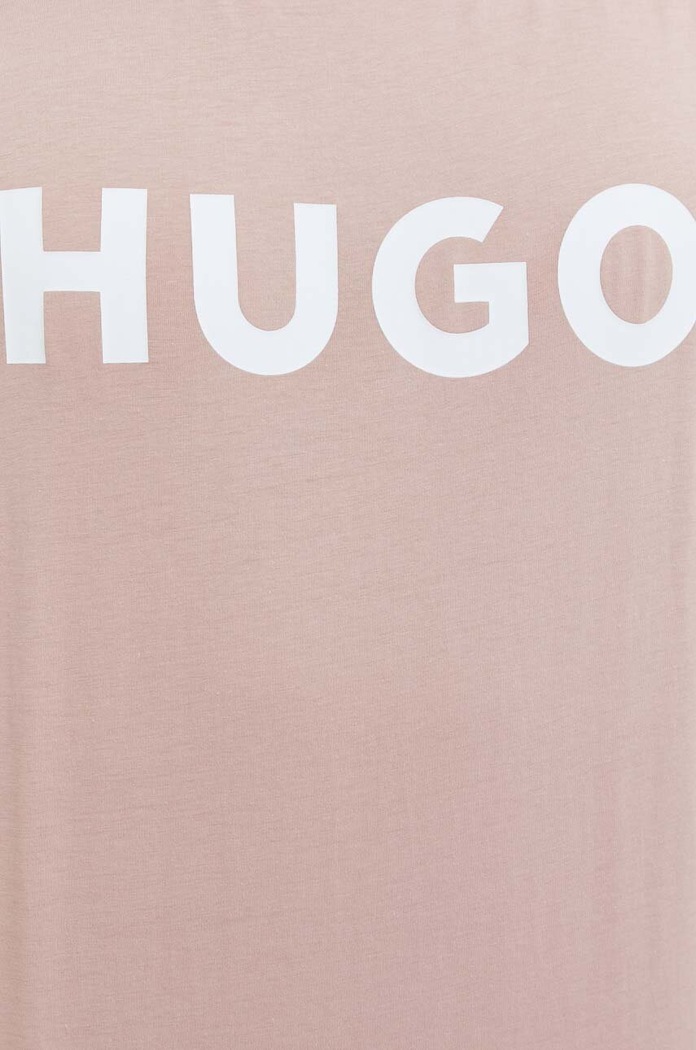 HUGO T-shirt męski bawełniany Dulivio 50467556 różowy