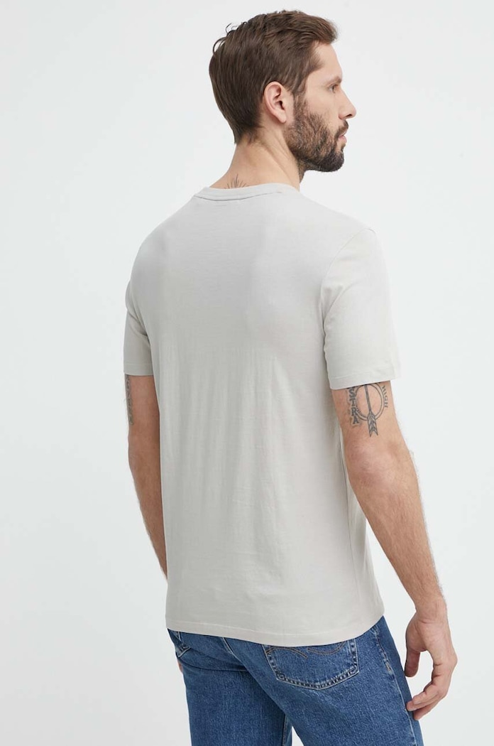 Odzież HUGO T-shirt męski bawełniany Dulivio 50467556 szary