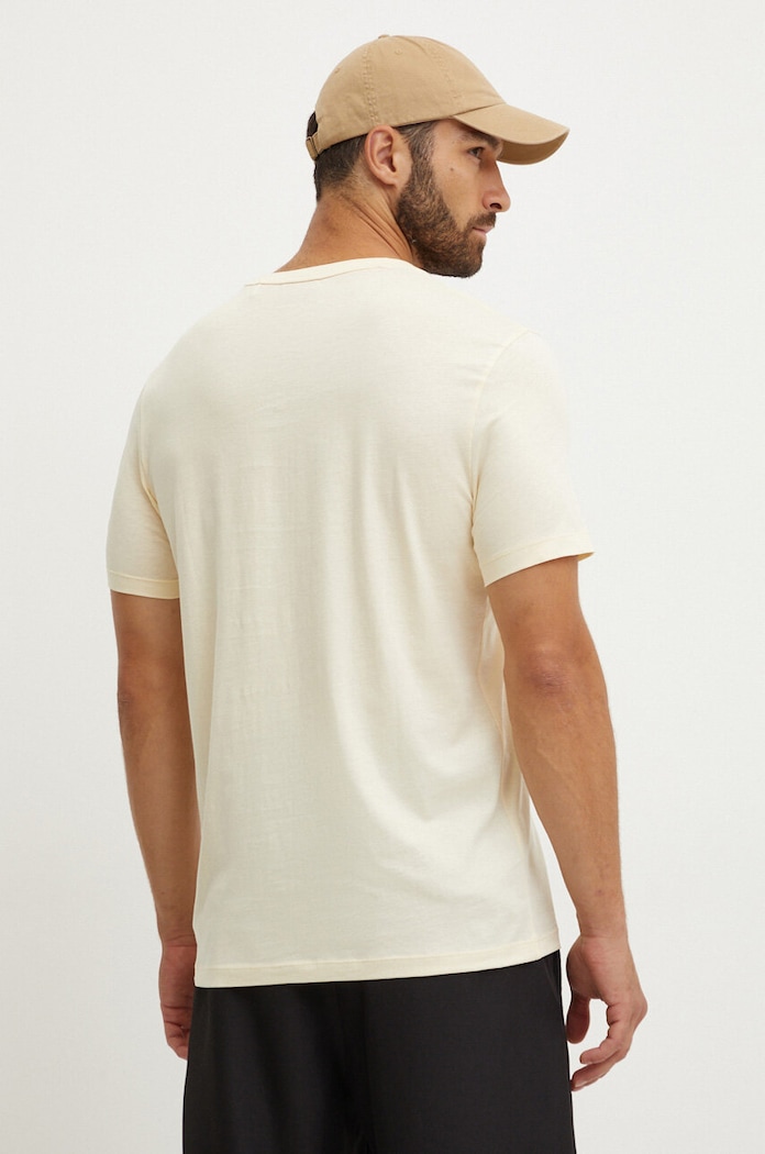 HUGO T-shirt męski bawełniany Dulivio 50467556 żółty AA00