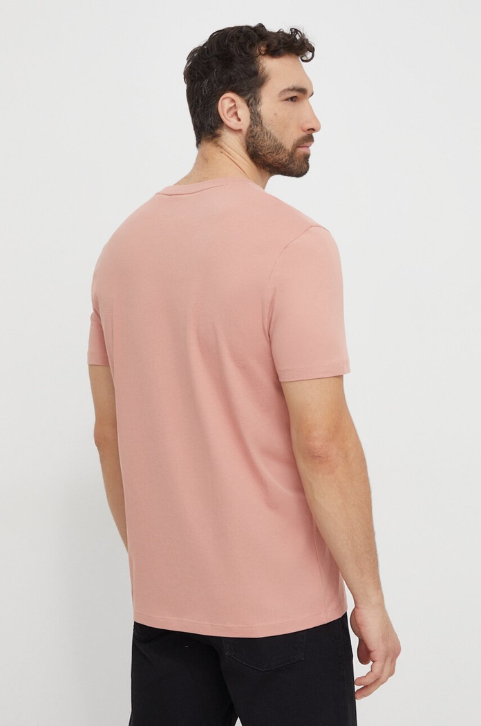 HUGO T-shirt męski bawełniany Dulivio 50467556 różowy AA00