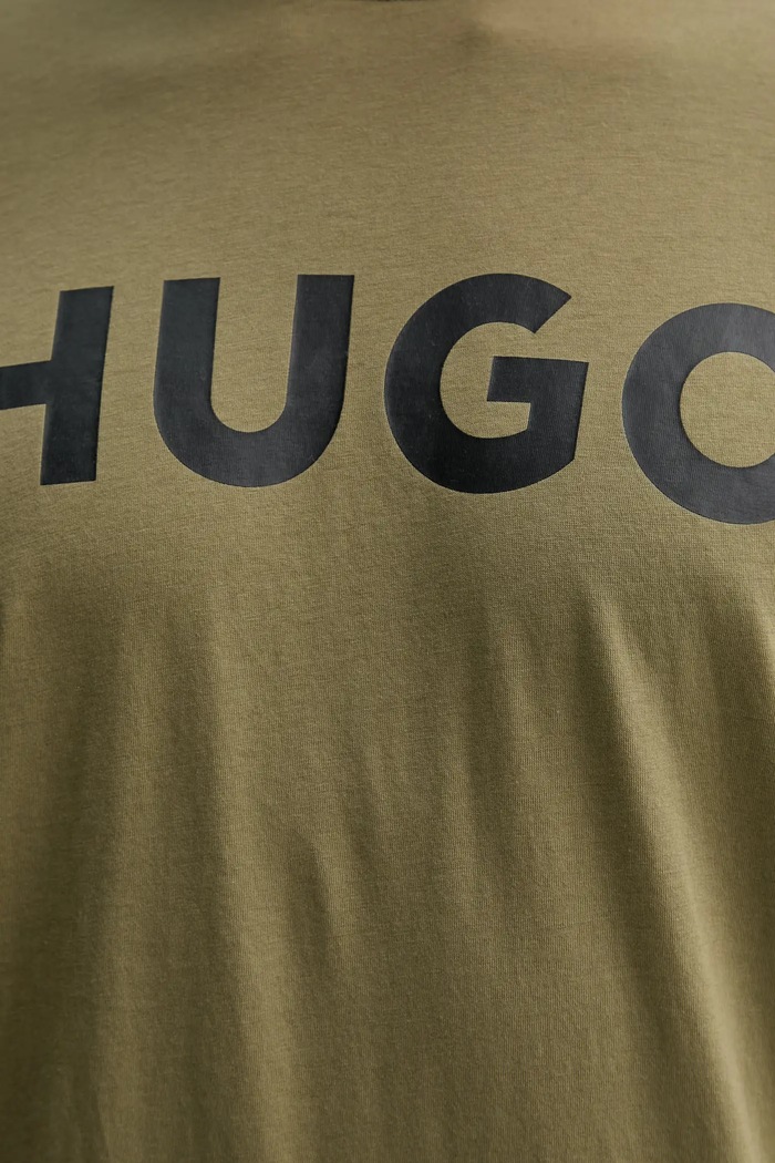 HUGO tričko pánske bavlnené Dulivio 50467556 zelená