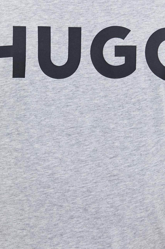 HUGO T-shirt męski bawełniany Dulivio szary 50467556