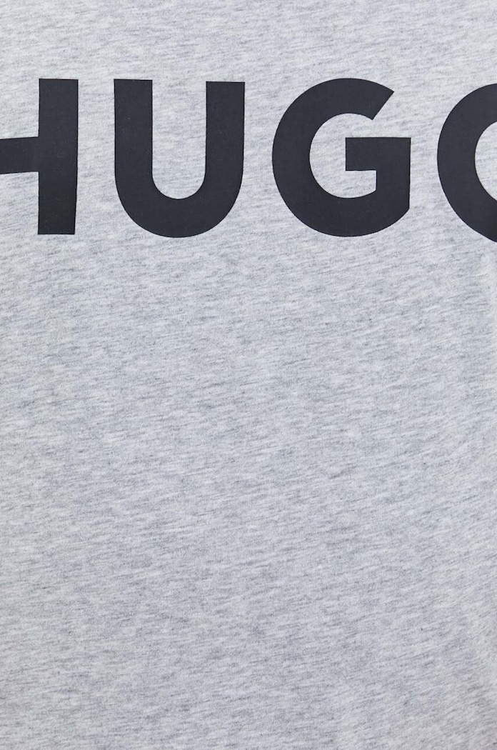 HUGO T-shirt męski bawełniany Dulivio szary 50467556