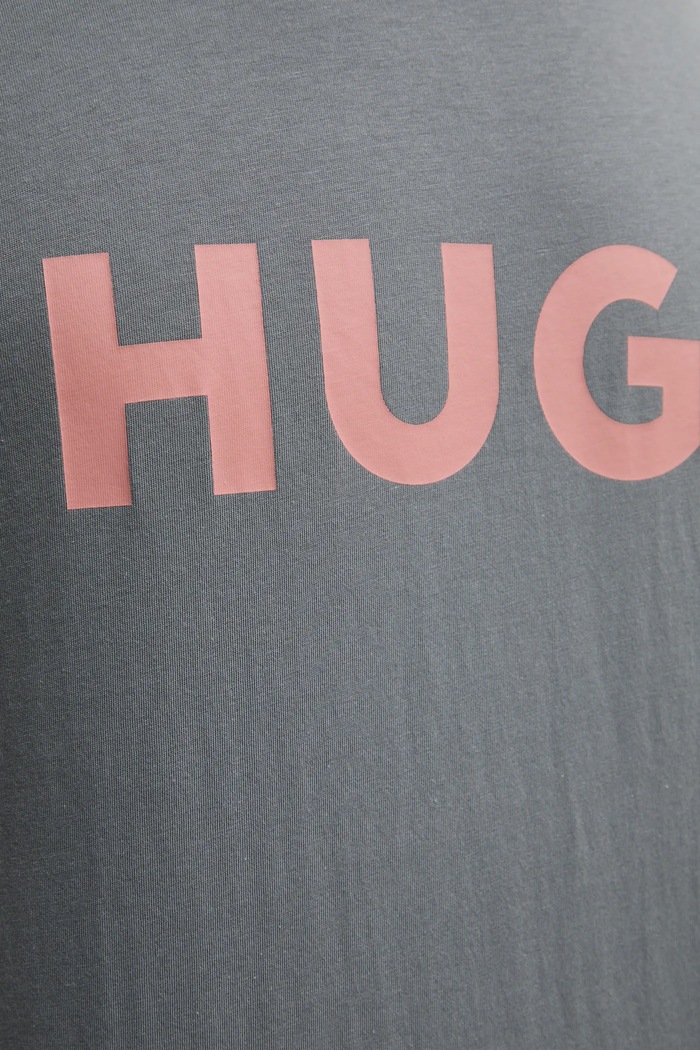 HUGO T-shirt męski bawełniany Dulivio 50467556 szary