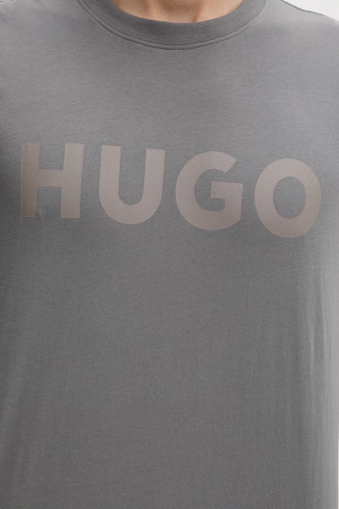 HUGO tričko pánske bavlnené Dulivio 50467556 sivá