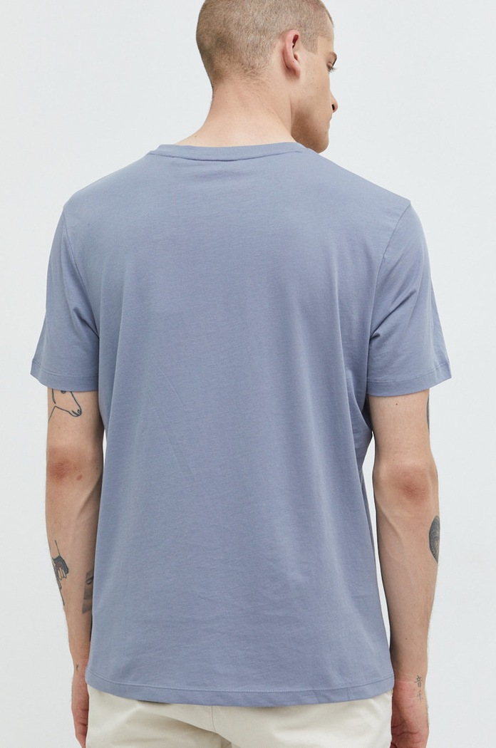 Odzież HUGO T-shirt męski bawełniany Dulivio 50467556 szary