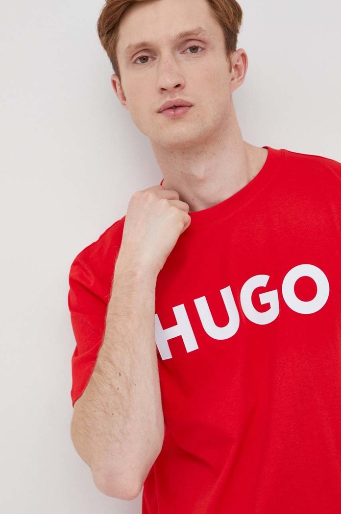 HUGO tričko pánské bavlněné Dulivio červená 50467556
