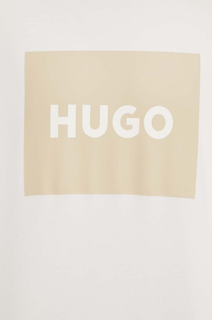 Bombažen pulover HUGO 50467944 bež