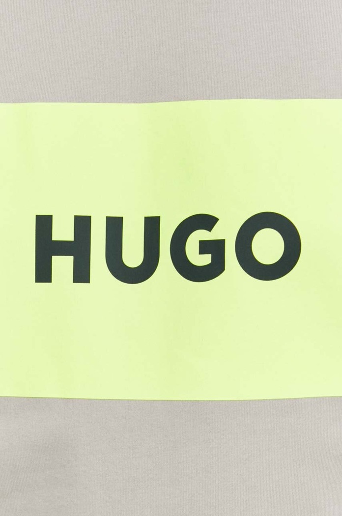 Bavlněná mikina HUGO 50467944 béžová