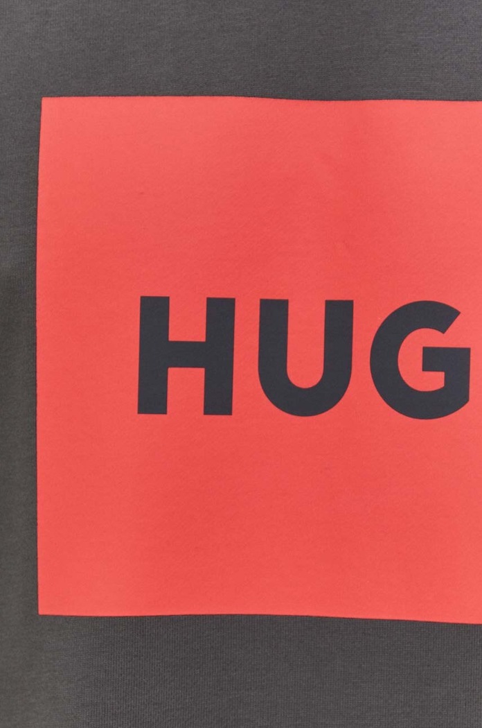 Βαμβακερή μπλούζα HUGO 50467944 γκρί