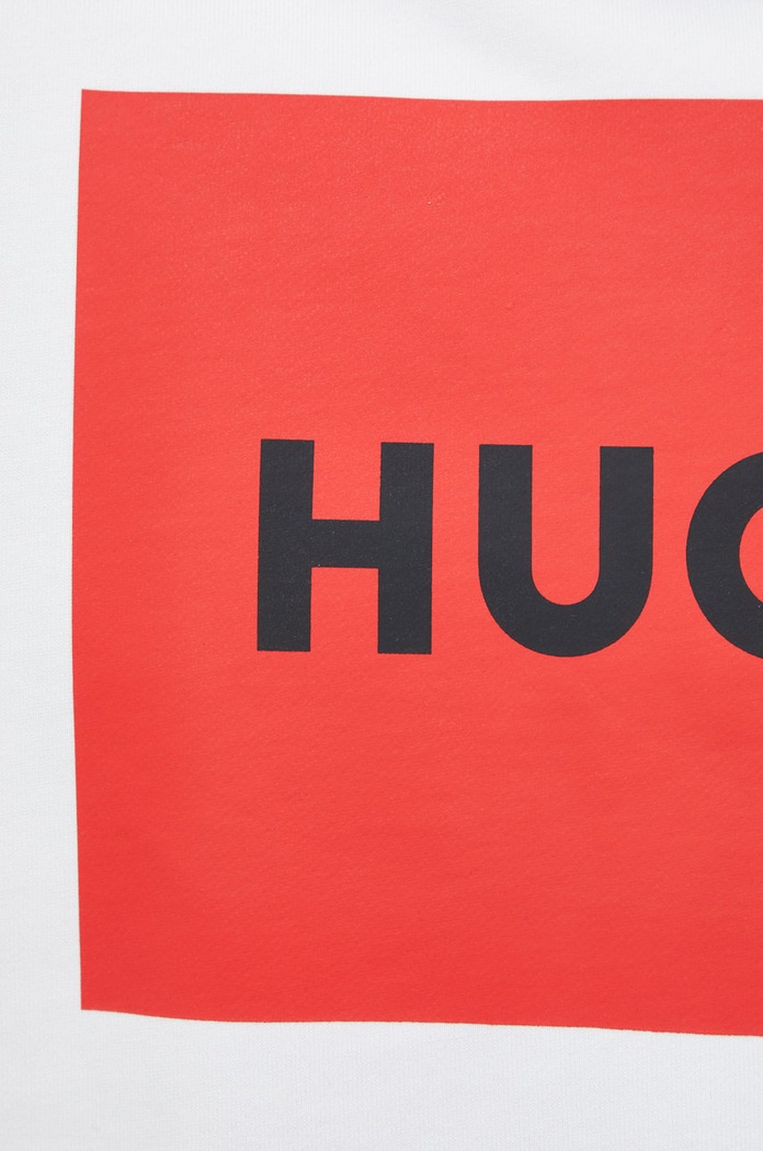 Βαμβακερή μπλούζα HUGO 50467944 λευκό