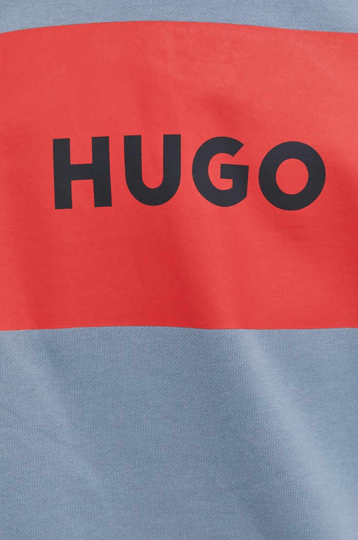 Bavlněná mikina HUGO 50467944 modrá