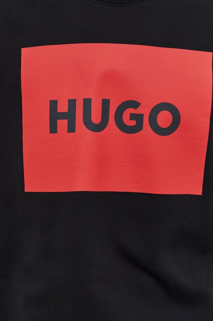 Bavlněná mikina HUGO 50467944 černá