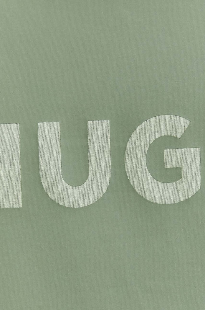 HUGO t-shirt bawełniany Dulive222 50467952 zielony