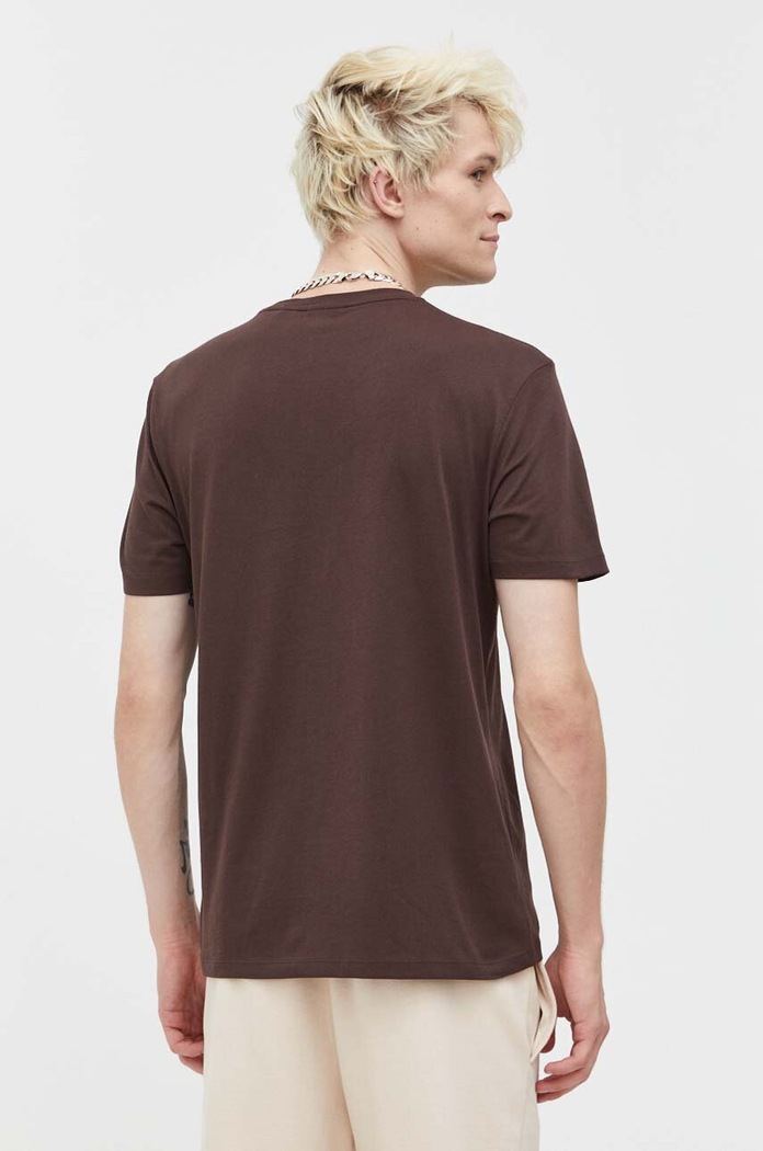 Odzież HUGO t-shirt bawełniany Dulive222 50467952 brązowy