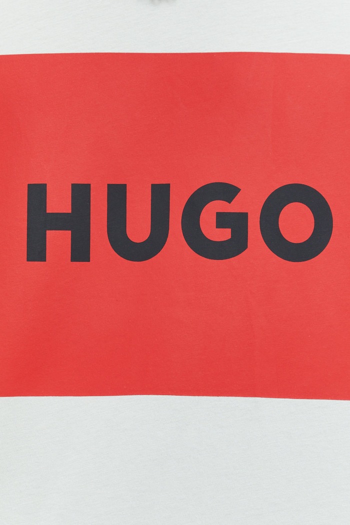 HUGO t-shirt bawełniany Dulive222 50467952 zielony
