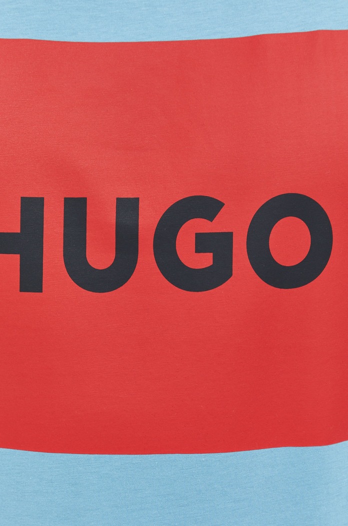 HUGO t-shirt bawełniany Dulive222 50467952 niebieski