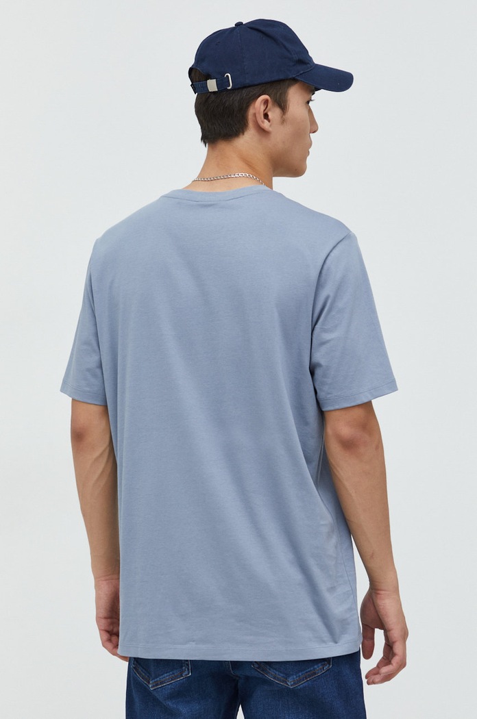 Odzież HUGO t-shirt bawełniany Dulive222 50467952 niebieski