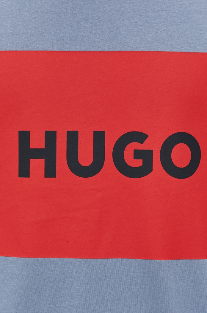 HUGO t-shirt bawełniany Dulive222 50467952 niebieski