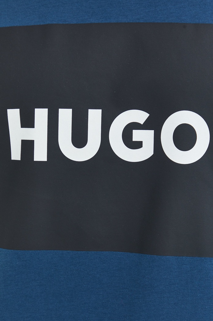 HUGO t-shirt bawełniany Dulive222 50467952 granatowy