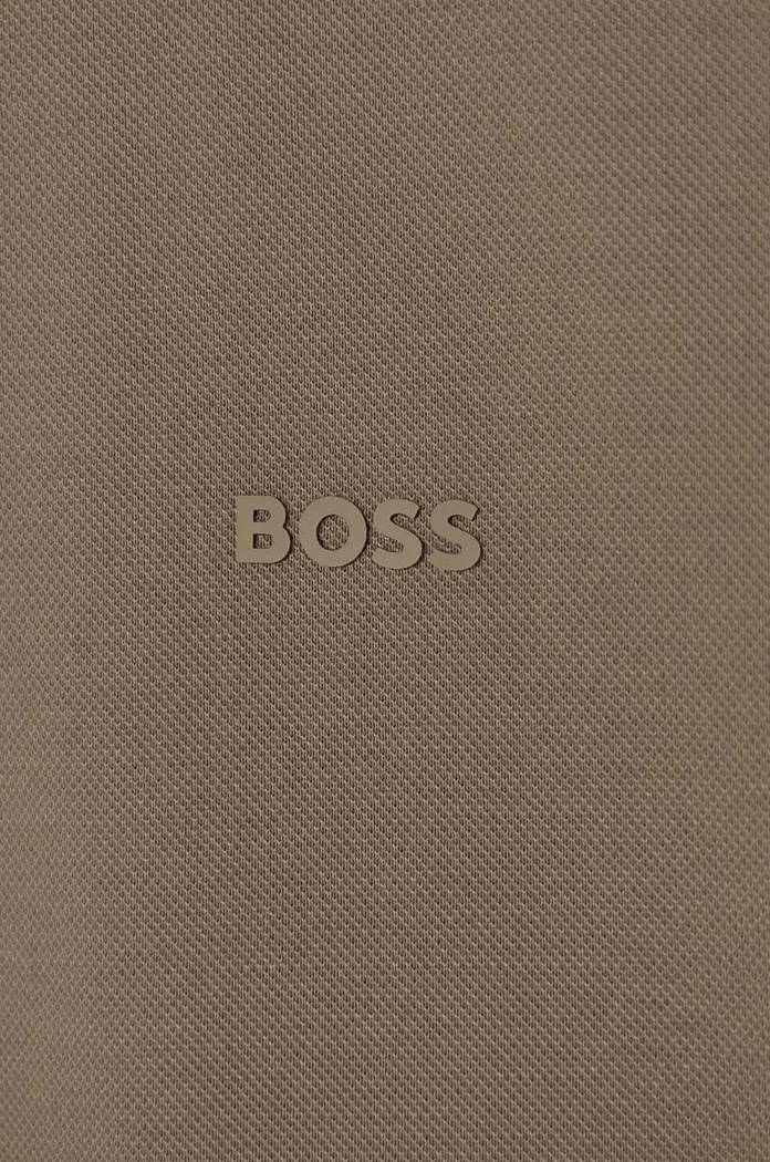 Odzież BOSS polo męskie bawełniane Parlay 147 50467113 beżowy