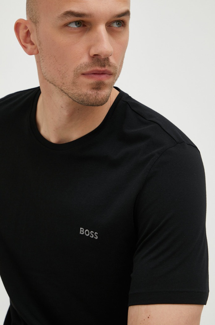BOSS t-shirt piżamowy 50469550 dzianina czarny 50469550