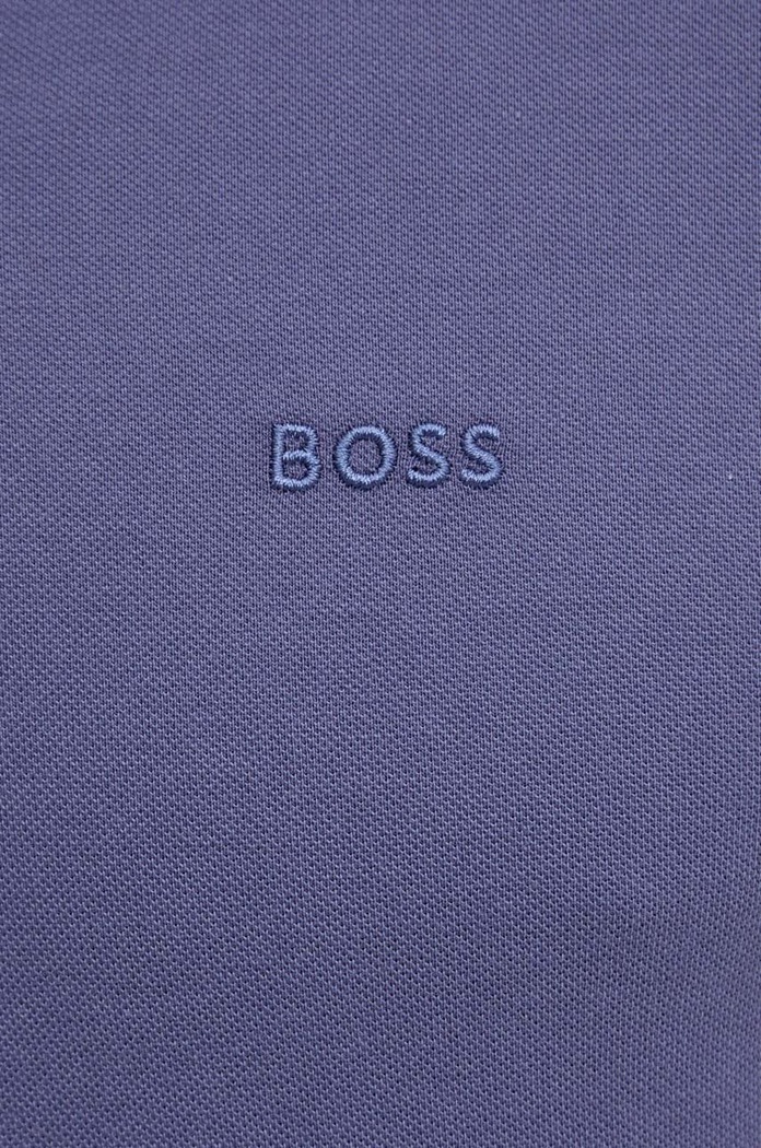 Bavlněné polo tričko BOSS modrá 50468301