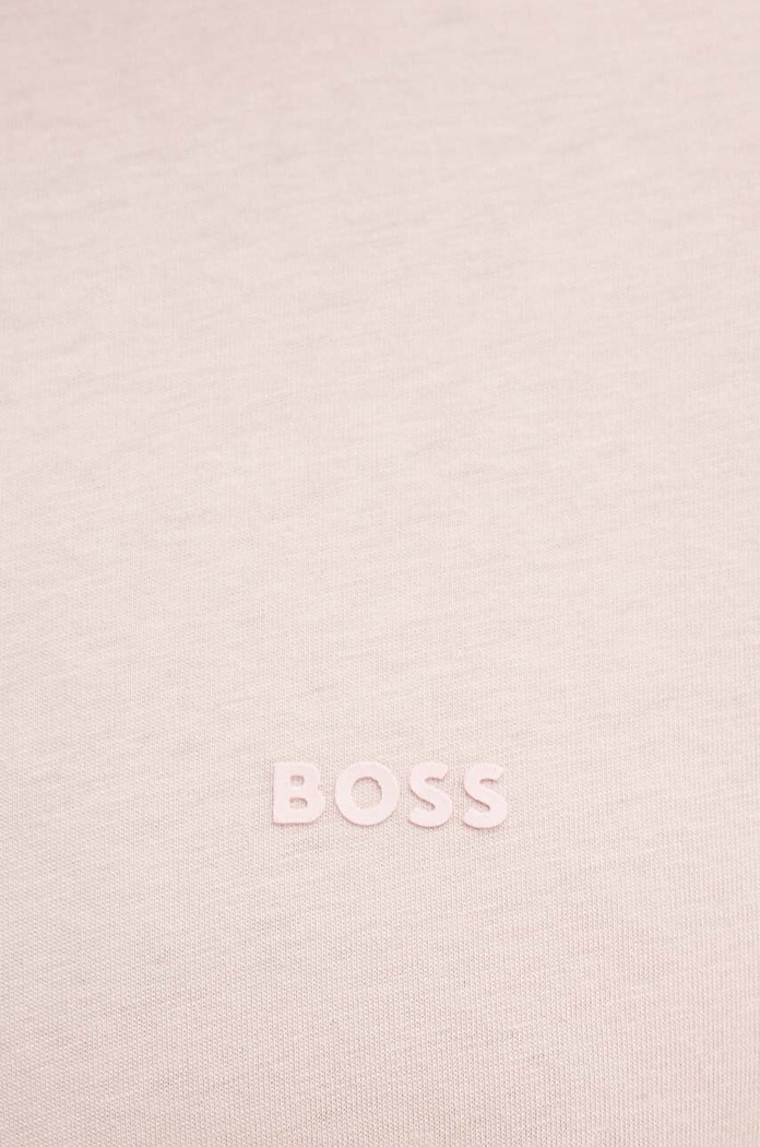 BOSS T-shirt męski bawełniany Thompson 01 różowy 50468347