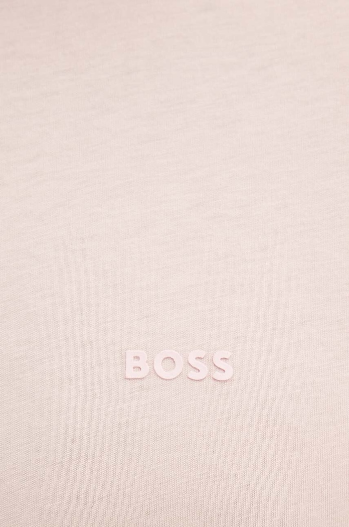 BOSS T-shirt męski bawełniany Thompson 01 różowy 50468347