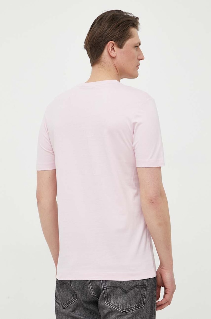 Odzież BOSS T-shirt męski bawełniany Thompson 01 50468347 różowy