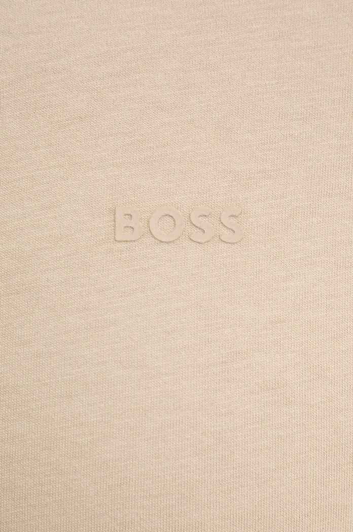 BOSS tričko pánské bavlněné Thompson 01 50468347 béžová