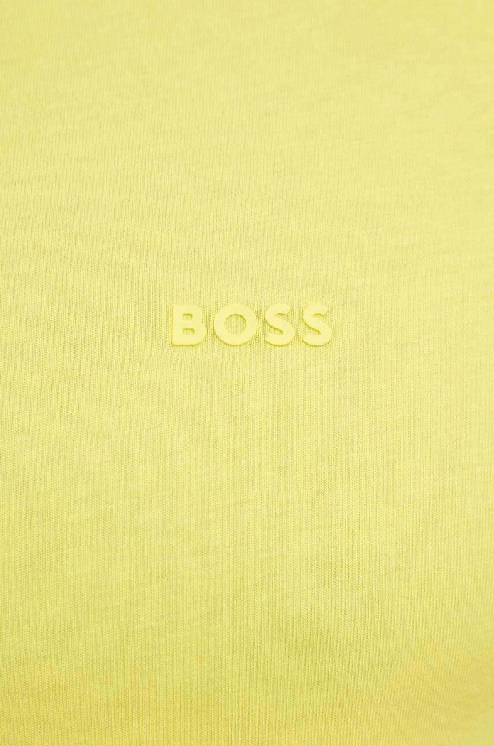 BOSS tričko pánské bavlněné Thompson 01 žlutá 50468347