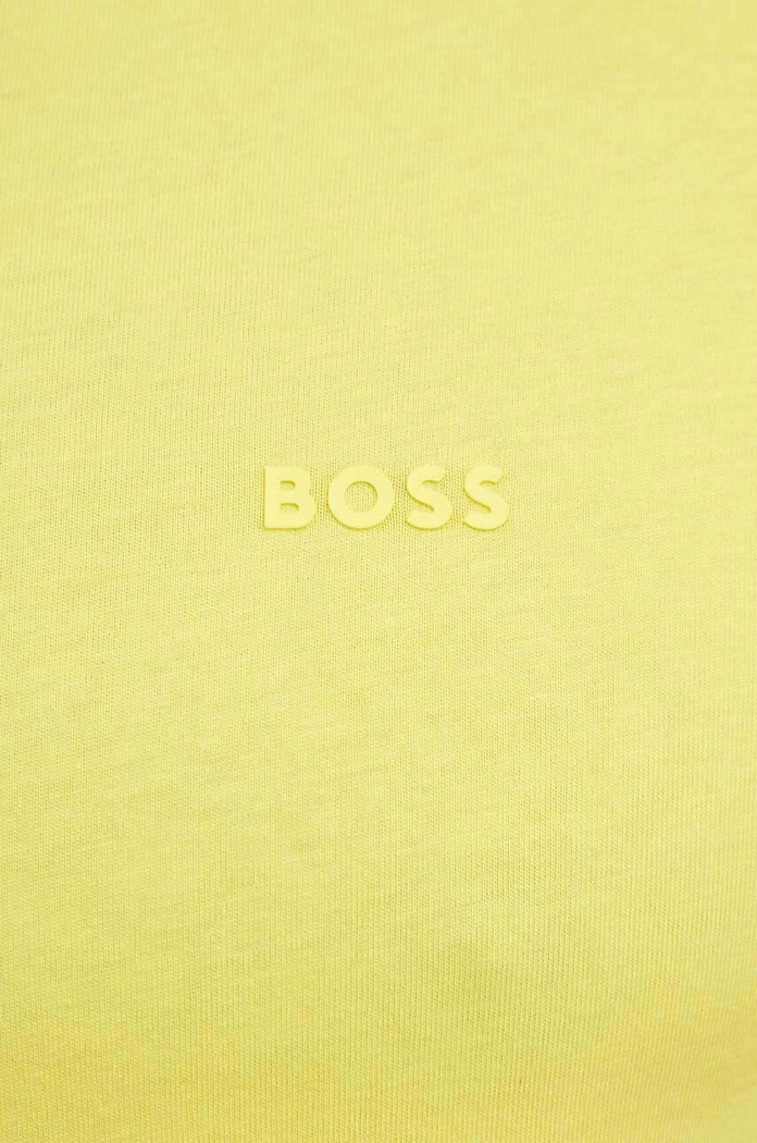 BOSS tričko pánské bavlněné Thompson 01 žlutá 50468347