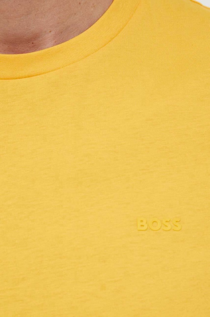 BOSS T-shirt męski bawełniany Thompson 01 50468347 żółty