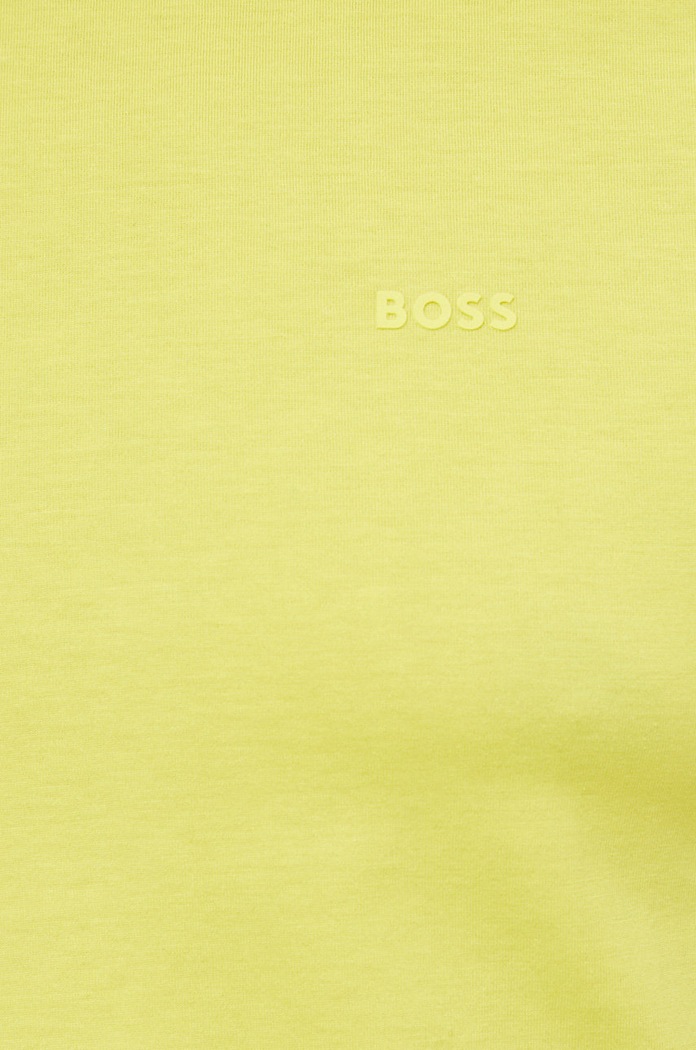 BOSS tricou bărbătesc din bumbac Thompson 01 50468347 galben