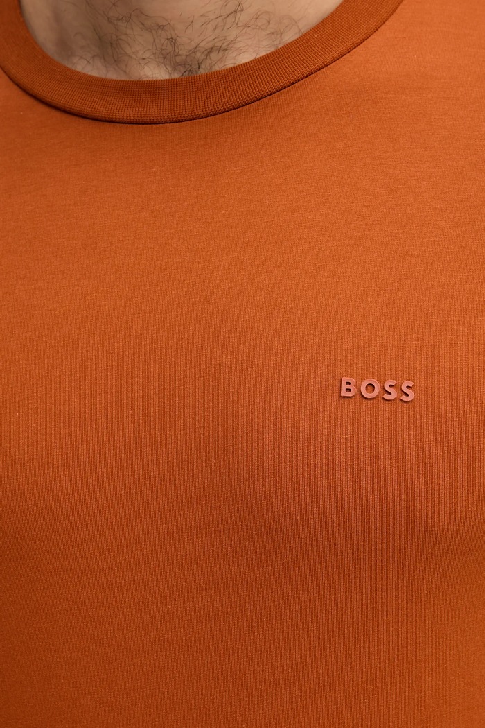 BOSS tričko pánské bavlněné Thompson 01 50468347 oranžová