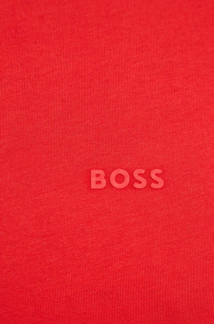 BOSS T-shirt męski bawełniany Thompson 01 czerwony 50468347