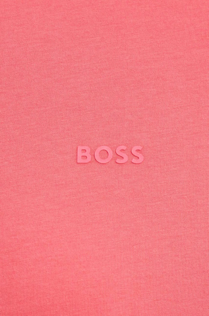 BOSS T-shirt męski bawełniany Thompson 01 różowy 50468347
