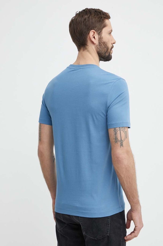 Odzież BOSS T-shirt męski bawełniany Thompson 01 50468347 niebieski