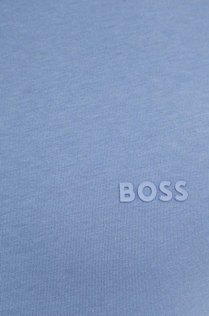BOSS T-shirt męski bawełniany Thompson 01 50468347 niebieski