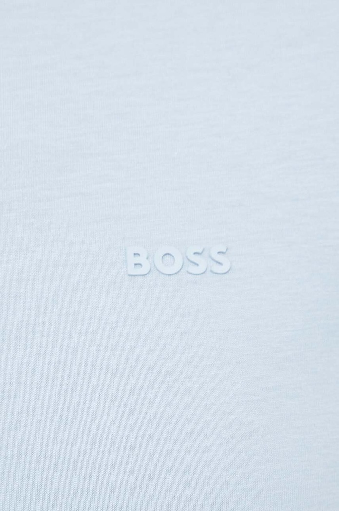 BOSS T-shirt męski bawełniany Thompson 01 50468347 niebieski