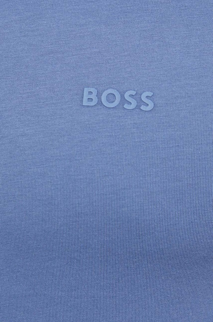 BOSS T-shirt męski bawełniany Thompson 01 fioletowy 50468347